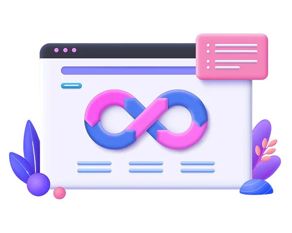 DevOps infrastructure automation banner mockup