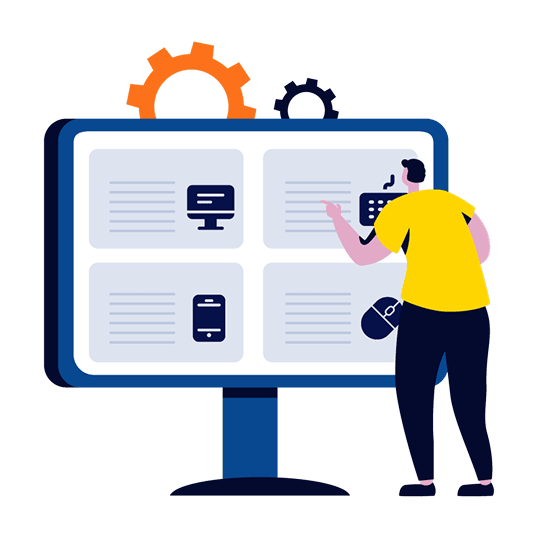 E-commerce AI-powered platform banner mockup