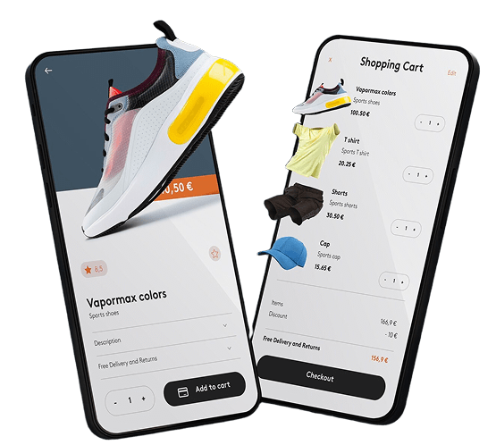 E-commerce AI-powered platform banner mockup