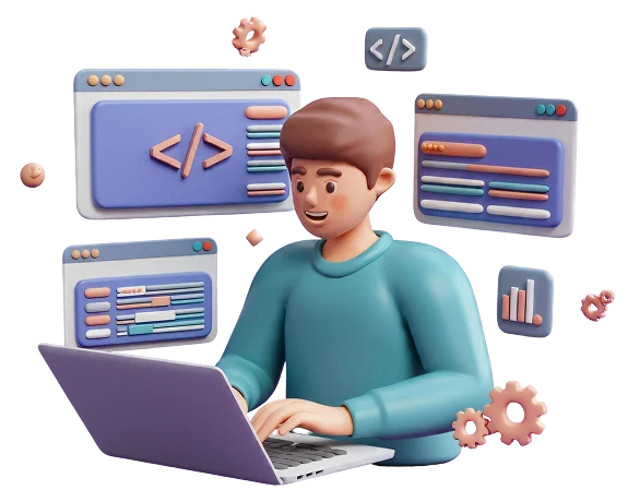 Offshore software development team banner mockup