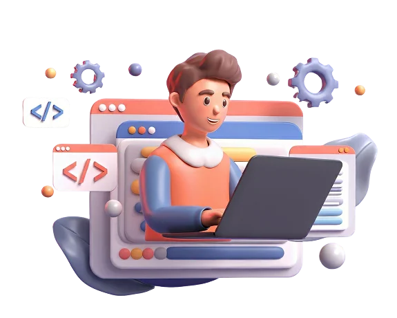 Python web application development banner mockup