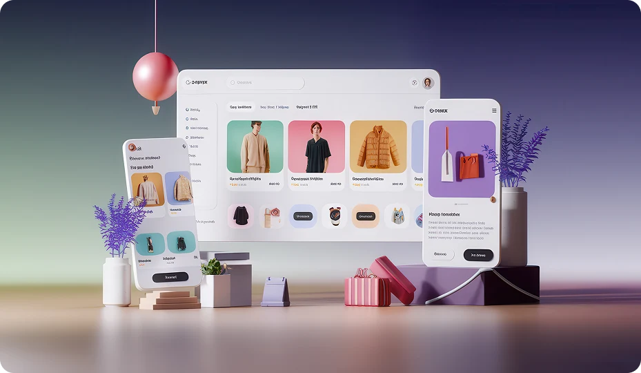 Shopify development service overview illustration