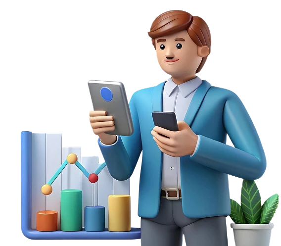 Small business software development banner mockup