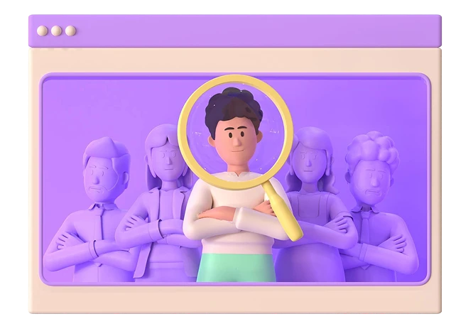 Staff augmentation team collaboration banner mockup